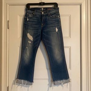 7 of Mankind boyfriend crop bootcut